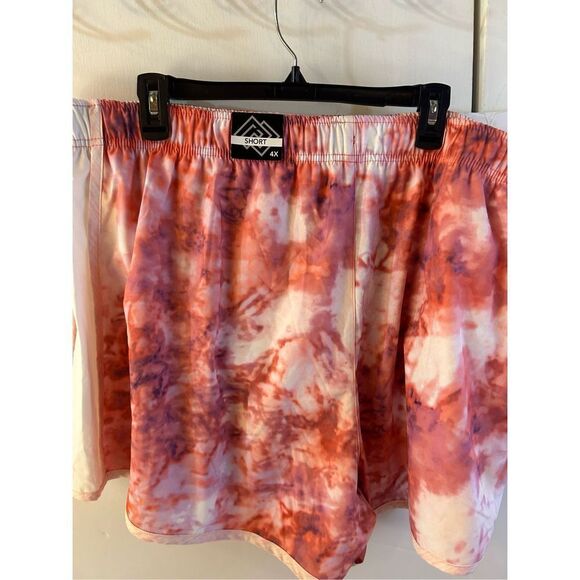 Zelos 4x shorts with briefs pink rn#31164 drawstring waist new - Picture 5 of 6